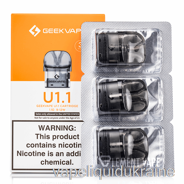 Vape Liquid Ukraine Geek Vape U Replacement Pods 1.1ohm Pods